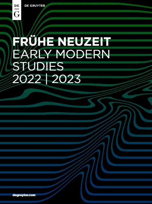 De Gruyter Early Modern Studies Catalogue 2022-2023