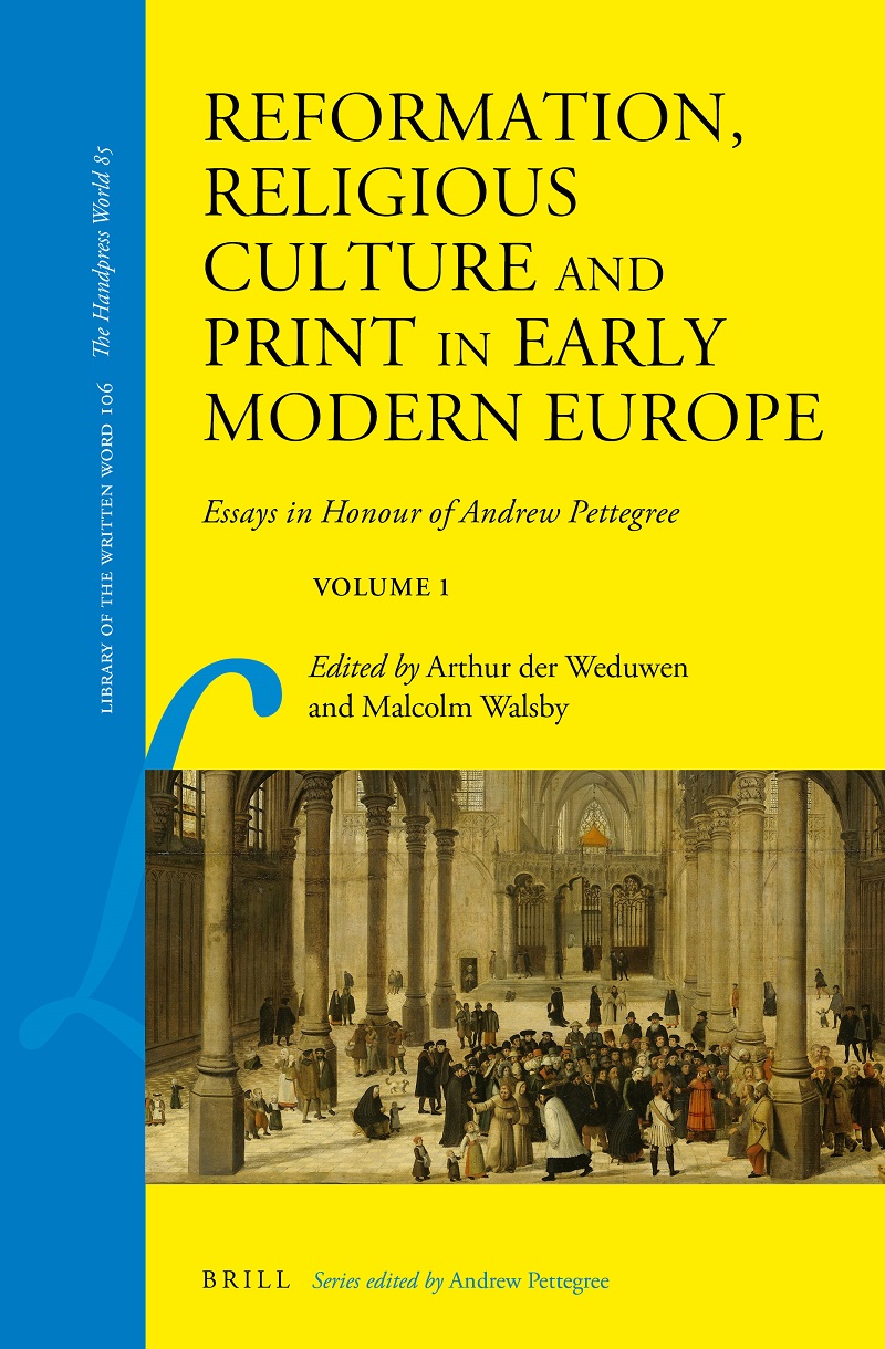 Reformation, Religious Culture and Print in Early Modern Europe