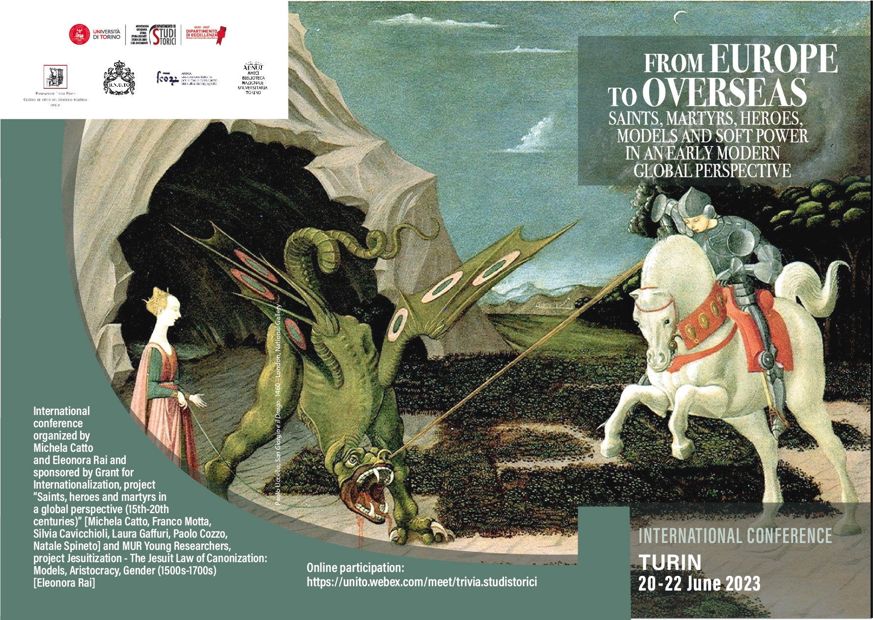 Conference “From Europe to Overseas”. Saints, Martyrs, Heroes, Models and Soft Power in an Early Modern Global Perspective