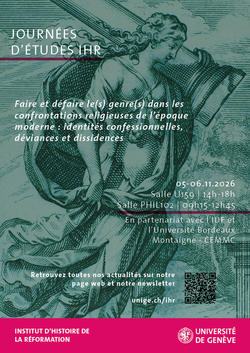 Faire et défaire le(s) genre(s) dans les confrontations religieuses de l’époque moderne: identités confessionnelles, déviances et dissidences